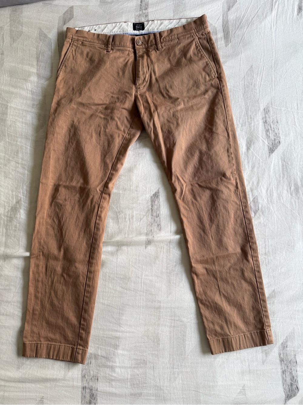 J. Crew Men's Chino Pants in Warm Tan